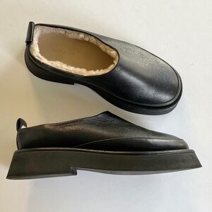 WANDLER Rosa Lambskin Slide Mule Shearling Lined  Size EU 38